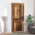 vidaXL Highboard 2 ks Staré drevo 69,5 x 34 x 180 cm Kompozitné drevo