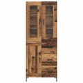 vidaXL Highboard 2 ks Staré drevo 69,5 x 34 x 180 cm Kompozitné drevo