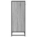 vidaXL Skrinka na topánky sivá sonoma 75x38x97,5cm kompozit. drevo+kov
