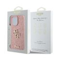 Puzdro Guess pre iPhone 16 Pro 6,3" GUHCP16LHG4SGP Fixed Glitter Big 4G ružové