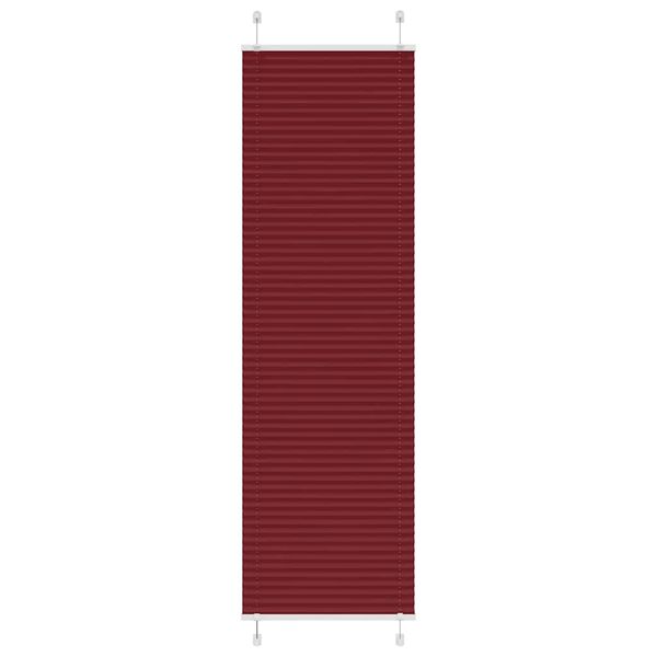 vidaXL Plisovaná roleta bordová červená 65x200 cm šírka látky 64,4 cm polyester