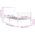 vidaXL Rám postele s čelom čierny 100x200 cm masívne drevo