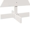 vidaXL Drevený vianočný stromček biely 80 cm masívna borovica