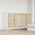 vidaXL Skříňové dvere s dverami 4 ks Prírodná 110 x 2,1 x 59,5 cm