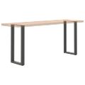 vidaXL Nohy ku konzolovému stolíku v tvare U, 2 ks, antracitové, 28 x (72-73) cm, oceľ