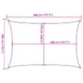 vidaXL Tieniaca plachta 160 g/m² červená 3x4 m HDPE