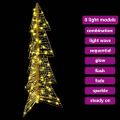 vidaXL Vianočný stromček 100 LED Teplá biela 120 cm PET