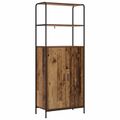 vidaXL Highboard Staré drevo 40 x 33 x 161 cm Kompozitné drevo