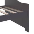 vidaXL 3-miestna denná posteľ tmavosivá masívna borovica 90x200 cm