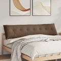vidaXL Poduška na chrbát Hnedá 200 x 19 x 50 cm látka