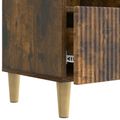 vidaXL TV skrinka 102 x 34,5 x 50 cm Dymový dub Kompozitné drevo