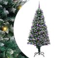 vidaXL Umelý vianočný stromček Zelená 180 cm PVC a Oceľ a Plast
