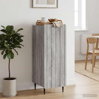 vidaXL Servírovacia skriňa Sivá sonoma 34,5 x 33 x 92 cm