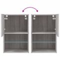 vidaXL TV skrinky s LED svetlami 2 ks sivé sonoma 40,5x30x60 cm