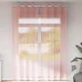 vidaXL Voálové závesy s priechodkami 2 ks Ružové 140x260 cm
