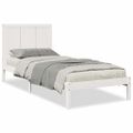 vidaXL Extra dlhá posteľ bez matraca biela 100x210 cm masívne drevo