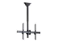 1.8' to 3' Short Pole - Full Motion - Supports Displays 32" to 75" - For VESA Mount Compatible TVs (FPCEILPTBSP) - Držiak - pre plochý panel - vysoko odolná oceľ - čierna - veľkosť obrazovky: 37"-75" - stropná montáž - pre P/N: HDMIPLATE