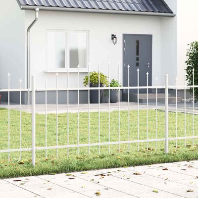 vidaXL Záhradný plot WOERDEN 3 ks 170 x 140 cm Biela