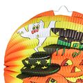 Lampión Halloween veselá tekvica 25 cm so svietiacou paličkou 40 cm