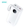BWOO 22,5W 30000 mAh power bank s LCD displejom, biely