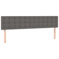 vidaXL Boxspring posteľ s matracom sivá 180x200 cm umelá koža