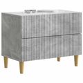 vidaXL Nočný stolík Betónovo sivá 62 x 34,5 x 48 cm Kompozitné drevo
