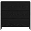 vidaXL Servírovacia skriňa Čierny dub 79 x 36 x 75.5 cm