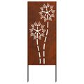 vidaXL Záhradná clona na súkromie Rezací Hrdzavý 50 x 140 cm