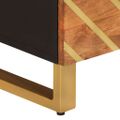 vidaXL TV skrinka hnedo-čierna 70x33,5x46 cm masívne mango