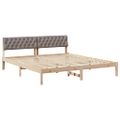 vidaXL Rám postele Hnedá a taupe 180 x 200 cm Borovicový masív