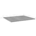 vidaXL Prídavné police 8 ks, betónovo sivé 60x50x1,5 cm, drevotrieska