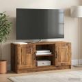 vidaXL TV skrinka Staré drevo 102 x 34,5 x 47 cm Kompozitné drevo