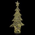 vidaXL Vianočný stromček 240 LED Teplá biela 181 cm PET
