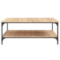 vidaXL Konferenčný stolík dub sonoma 100x100x40 cm kompozitné drevo