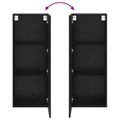 vidaXL TV nástenná skriňa 40,5 x 30 x 102 cm Čierny dub