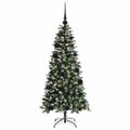 vidaXL Umelý vianočný stromček Zelená 120 cm PVC, plast a oceľ