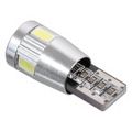Žiarovka 6 SMD LED 12 V T10 s rezistorom CAN-BUS ready biela