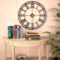 vidaXL Vintage nástenné hodiny s pohonom Quartz kovové 60 cm XXL