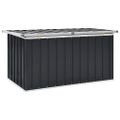 vidaXL Záhradný úložný box antracitový 129x67x65 cm