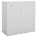 vidaXL Uzamykacie skrinky 2 ks bledosivé 90x45x92,5 cm oceľová
