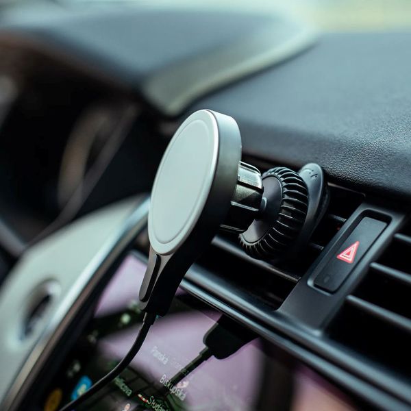 Car charger 15W MagSafe 1,5m + 40W - čierny