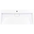 vidaXL Umývadlo z minerálneho/mramoroveho odliatku 100x46x11 cm biele