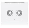 Ubiquiti UniFi 12U Rack Cabinet Wall 450 Glass - Nástěnný rozvaděč, výška 12U, ventilátory, prosklené dveře Rackovací rozvadec, 12U, nástenný, 4-sloupový, prosklená dvírka, ventilátory, 50 kg nosnost, 550 × 450 × 635 mm, bílý