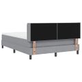 vidaXL Posteľ s pružinovým rámom Svetlosivá 200 x 160 cm látka