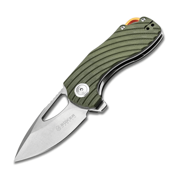 Magnum 01SC012 Tadpole vreckový nôž 6 cm, Stonewash, zelená, G10