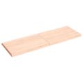 vidaXL Stolová doska 120x40x(2-4) cm neošetrený masív živé hrany