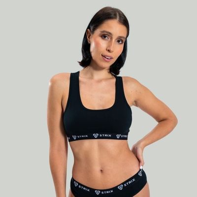 Podprsenka Essential Bralette Black - STRIX, veľkosť L, veľkosť oblečenia L