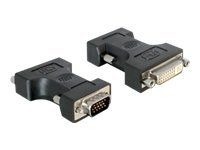 Adaptér VGA) - DVI-I (F) na HD-15 (VGA) (M) - krídlové skrutky