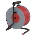 Predlžovací kábel EMOS P19150 na bubne 50 m / 1 zásuvka / červený / PVC / 230 V / 1,5 mm2