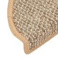 vidaXL Kobercové nášľapy na schody 15 ks bledohnedé 65x21x4 cm